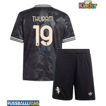 Juventus Khephren Thuram #19 3rd trikot Kinder 2025-26 Kurzarm (+ Kurze Hosen)